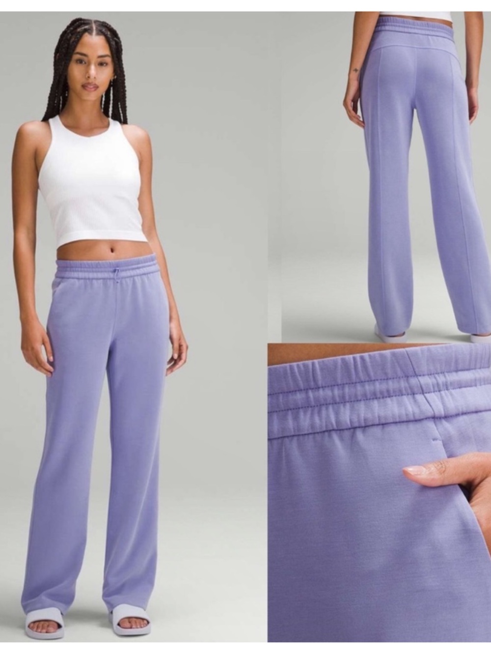 Lululemon Softstreme High-Rise Pant wide leg lavender violet 6 purple